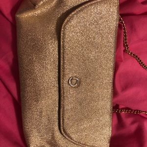 Small gold crossbody